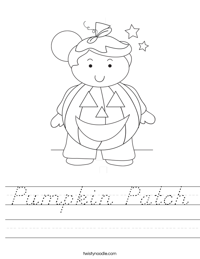 Pumpkin Patch Worksheet