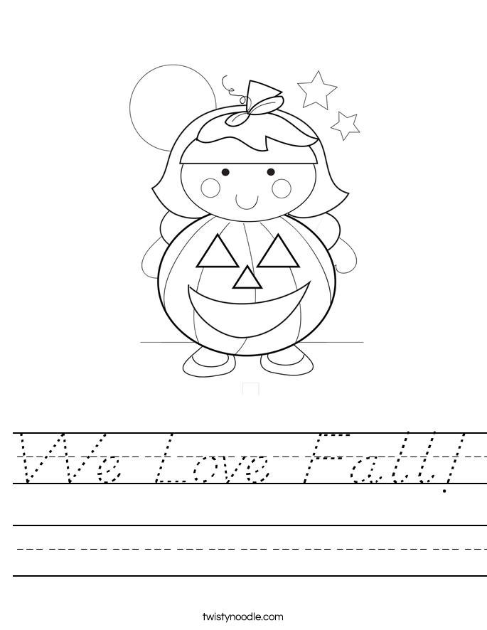 We Love Fall! Worksheet