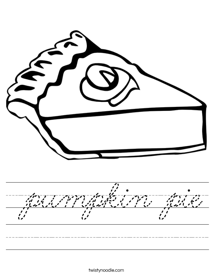  pumpkin pie Worksheet
