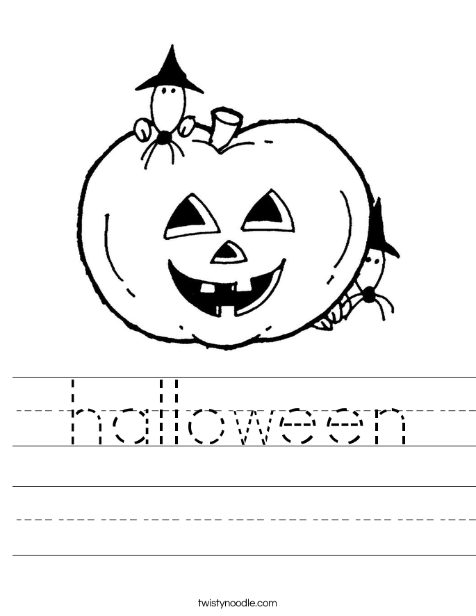 halloween Worksheet