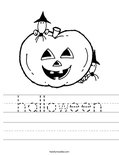 halloween Worksheet