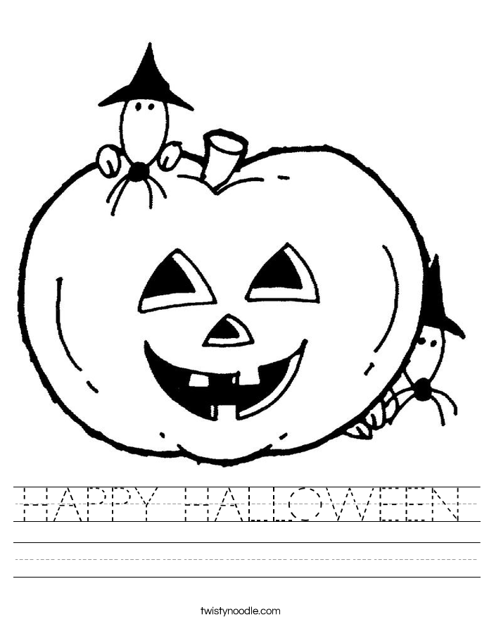 HAPPY HALLOWEEN Worksheet