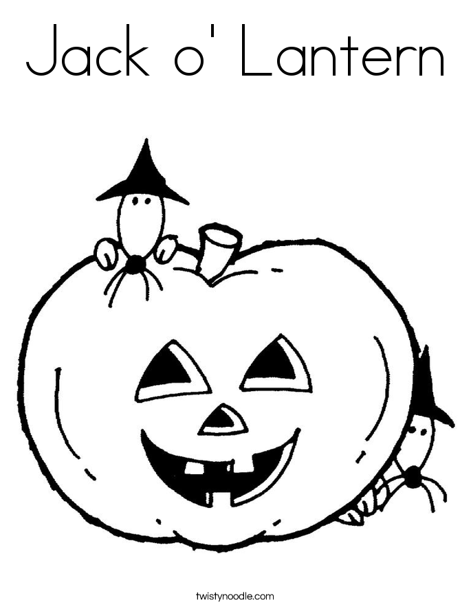 Jack o' Lantern Coloring Page