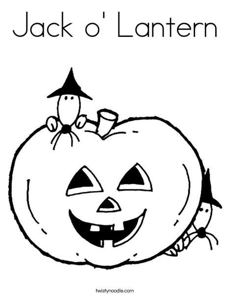 Pumpkin with Mice Coloring Page