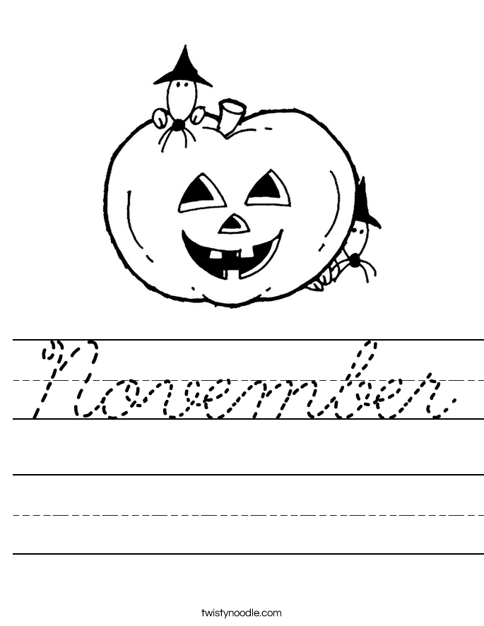 November Worksheet