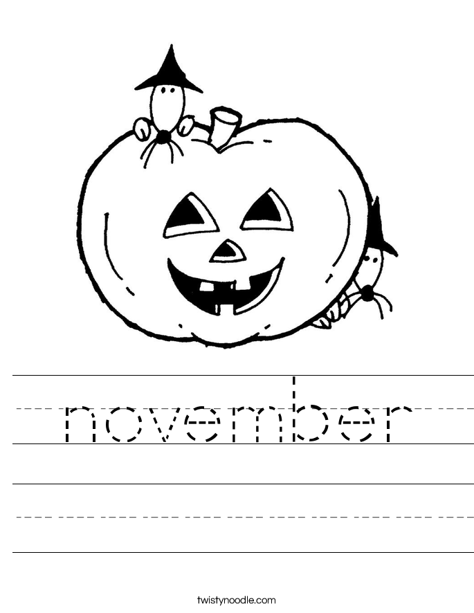 november Worksheet