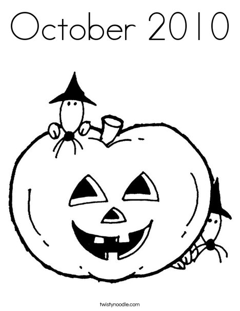 Pumpkin with Mice Coloring Page