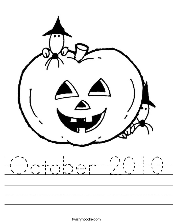 October 2010 Worksheet