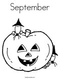 September Coloring Page