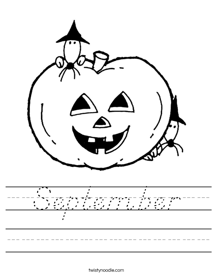 September Worksheet