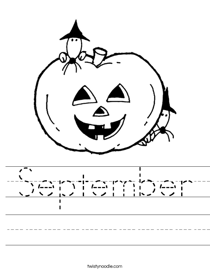 September Worksheet