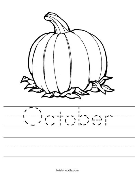 Pumpkin Worksheet