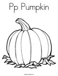Pp Pumpkin Coloring Page