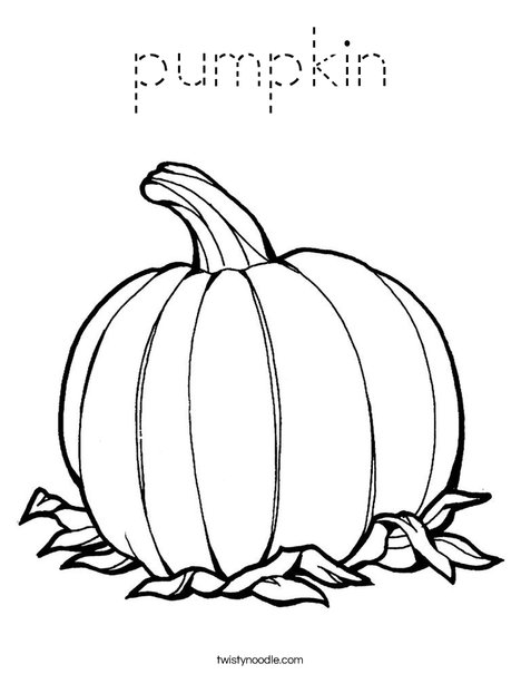Pumpkin Coloring Page