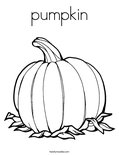 pumpkin Coloring Page