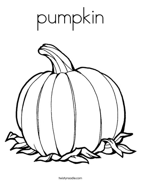 Pumpkin Coloring Page