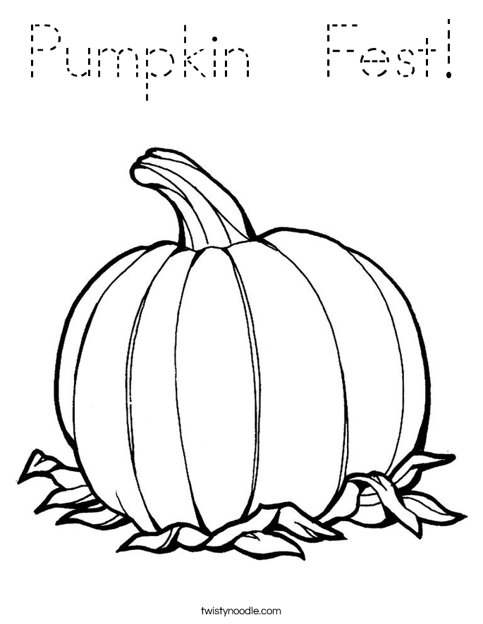 Pumpkin  Fest! Coloring Page