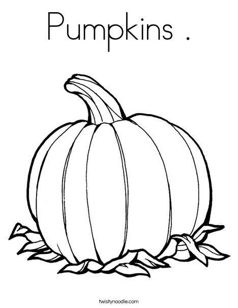 Pumpkins Coloring Page - Twisty Noodle