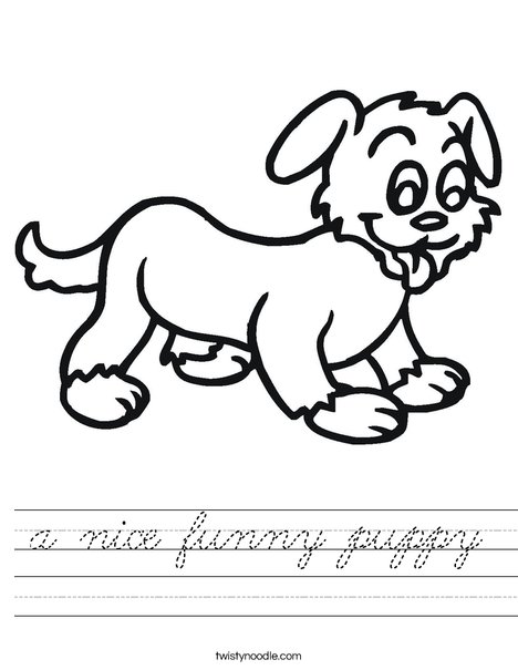 Puppy Worksheet