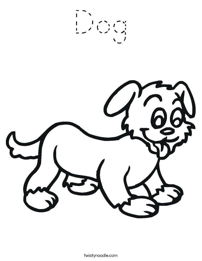 Dog Coloring Page