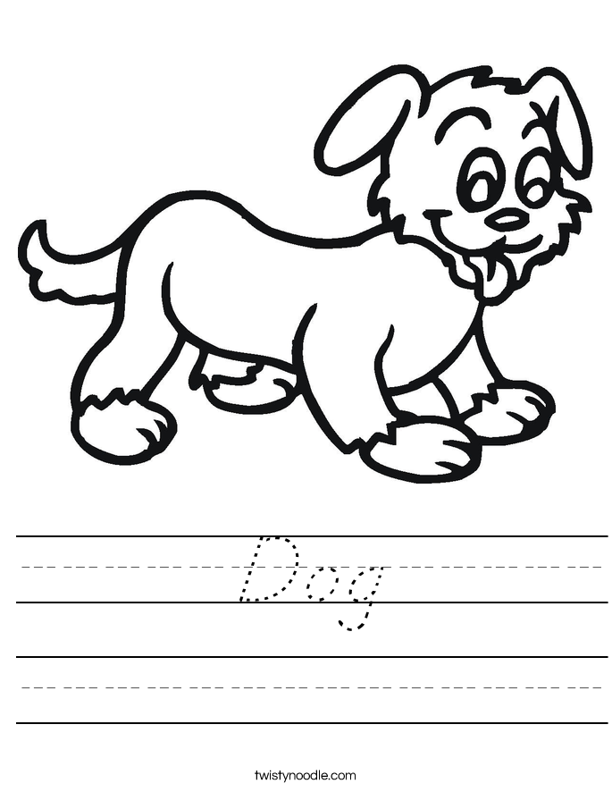 Dog Worksheet