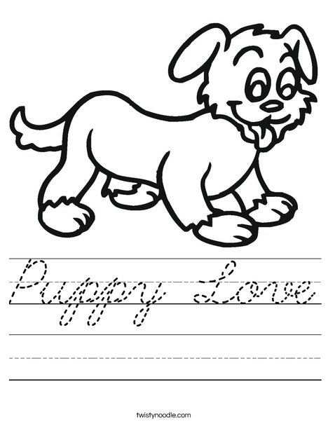 Puppy Worksheet