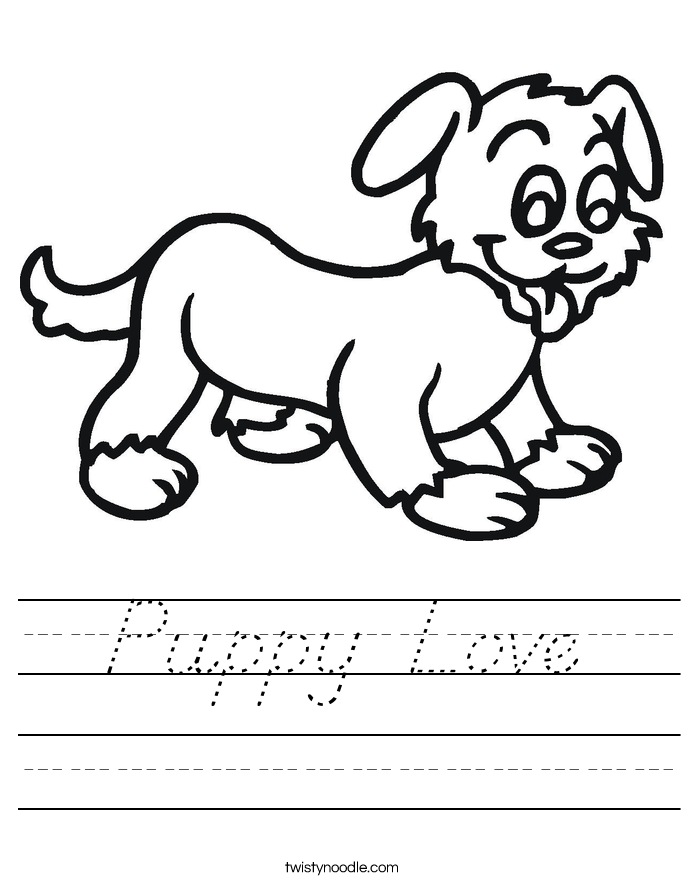 Puppy Love Worksheet