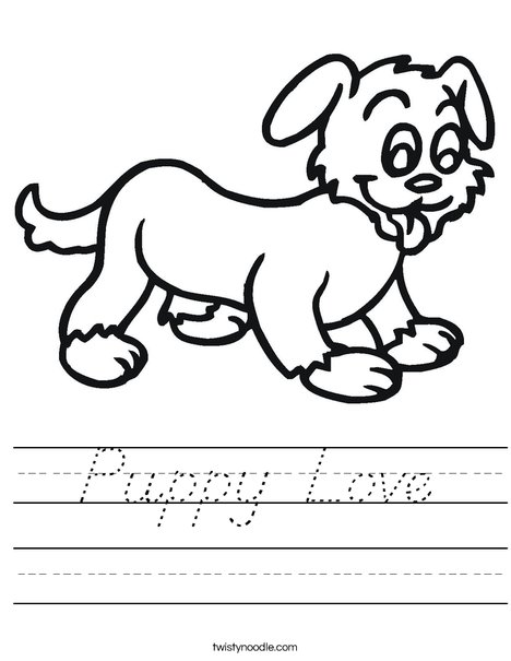 Puppy Worksheet