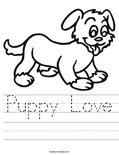 Puppy Love Worksheet