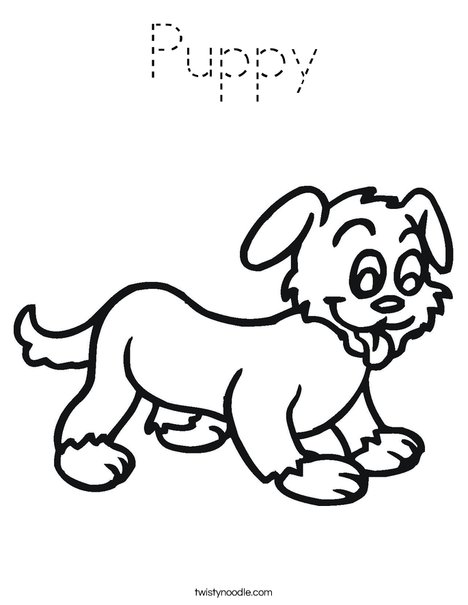 Puppy Coloring Page