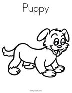 puppy love coloring page twisty noodle