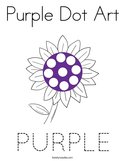 Purple Dot Art Coloring Page