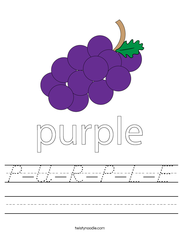 P-U-R-P-L-E Worksheet