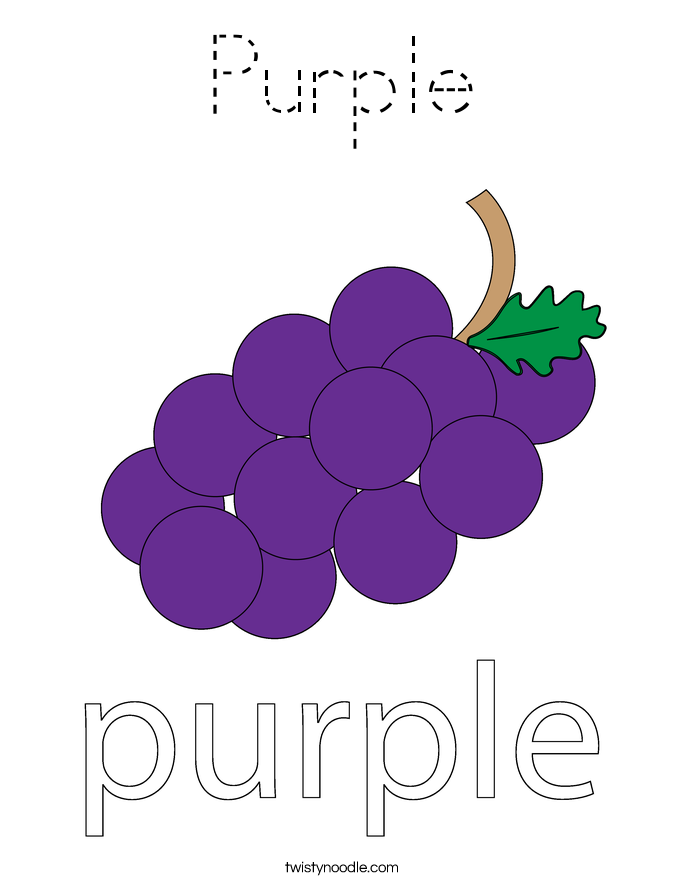 Purple Coloring Page