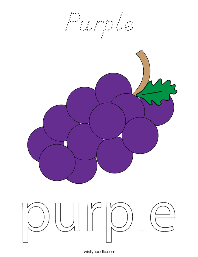 Purple Coloring Page