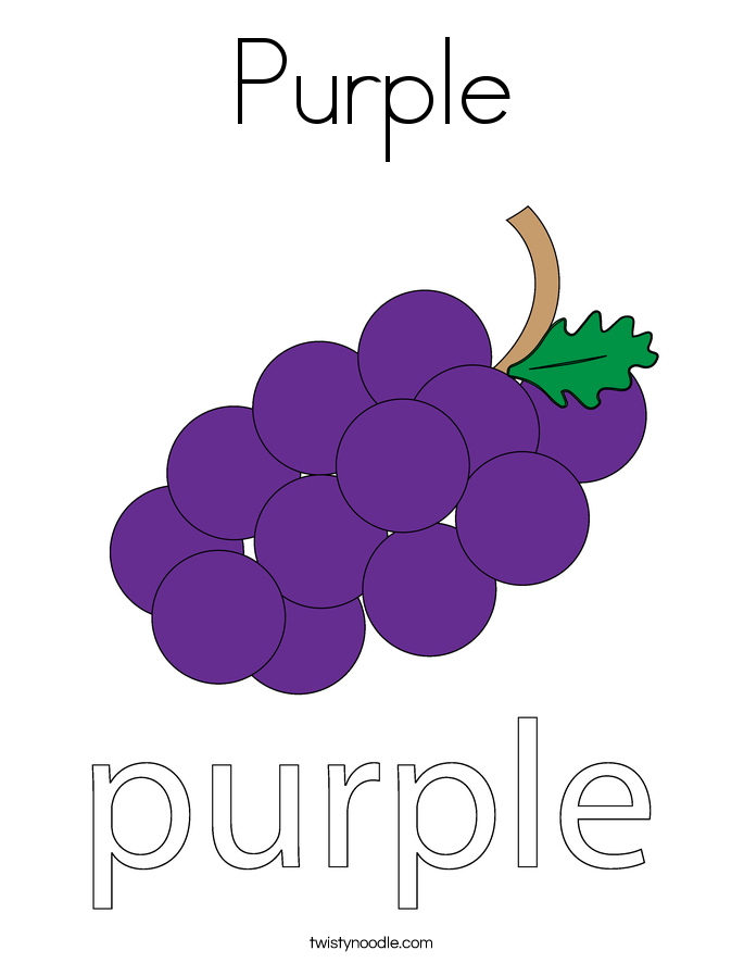 Purple Coloring Page