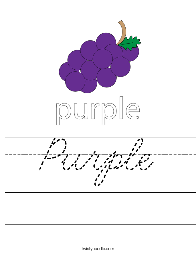 Purple Worksheet