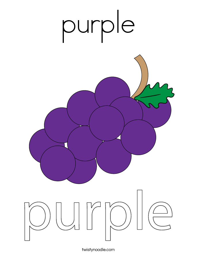 purple Coloring Page