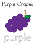 Purple GrapesColoring Page