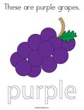 These are purple grapes.Coloring Page