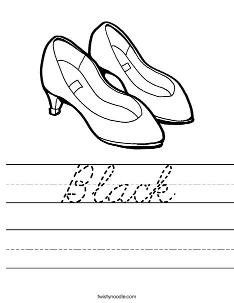Purple Shoes Worksheet