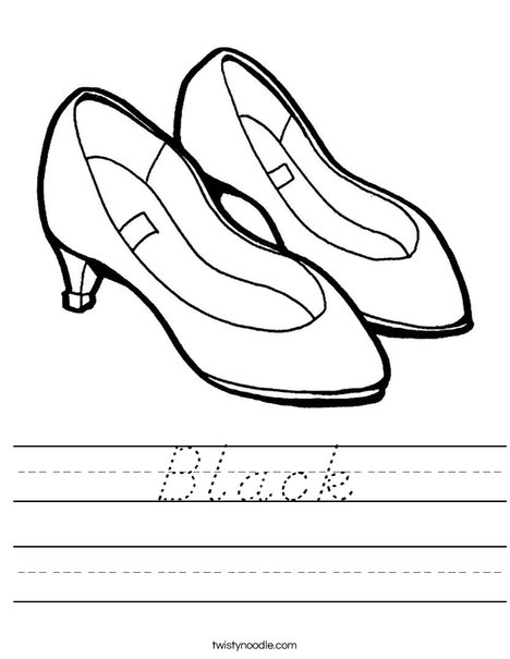 Purple Shoes Worksheet