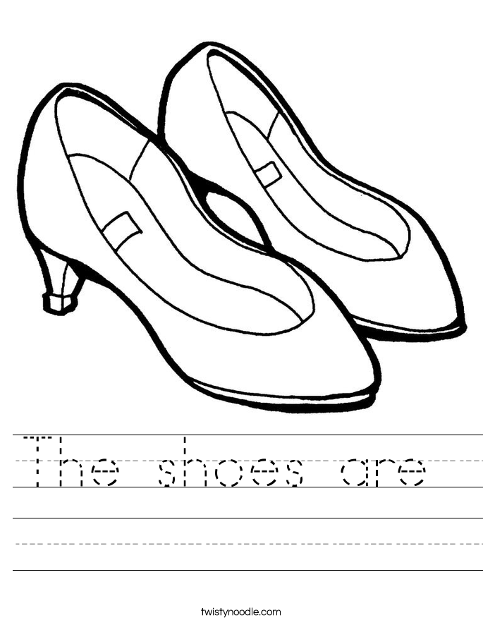 The shoes are  Worksheet
