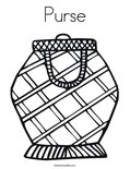 Purse Coloring Page