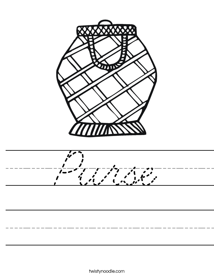 Purse Worksheet