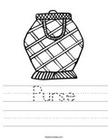 Purse Worksheet