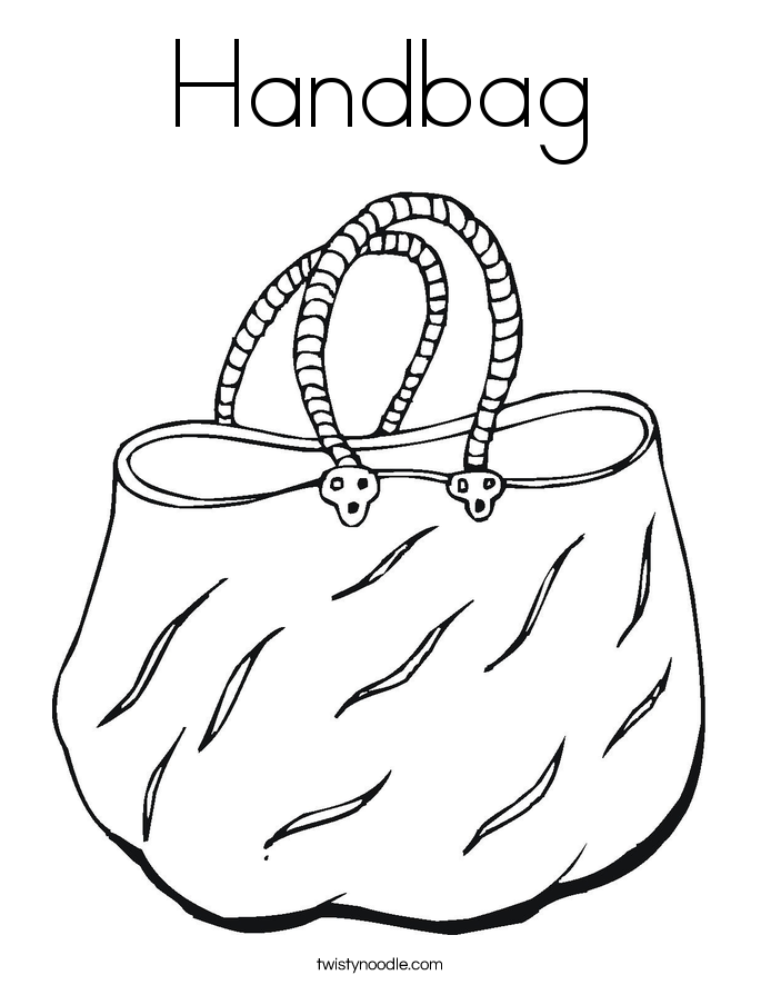 It is an image of Geeky Purse Coloring Page It's just a picture of Geeky Purse Coloring Page