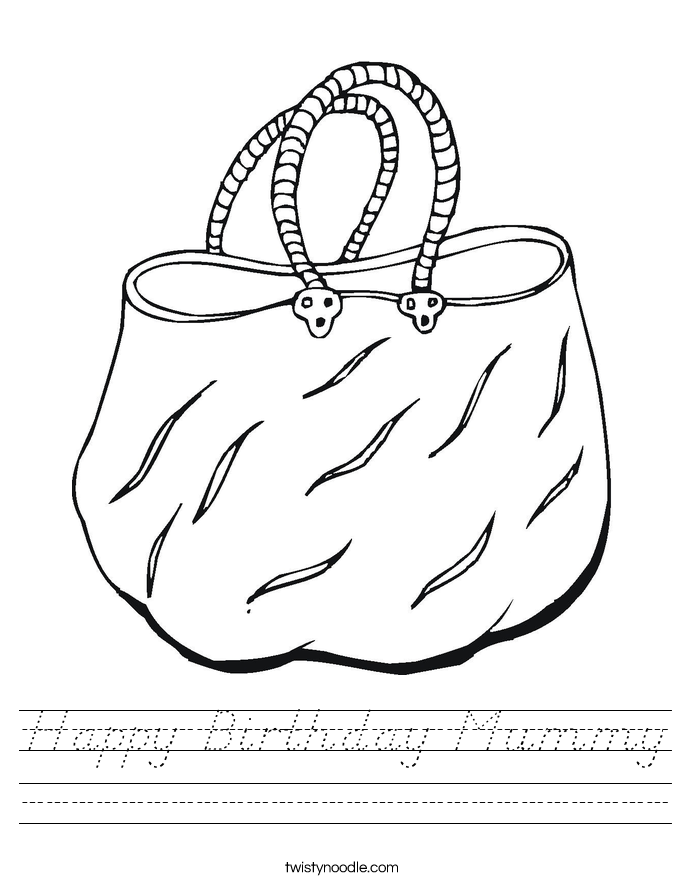 Happy Birthday Mummy Worksheet