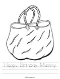 Happy Birthday Mummy Worksheet