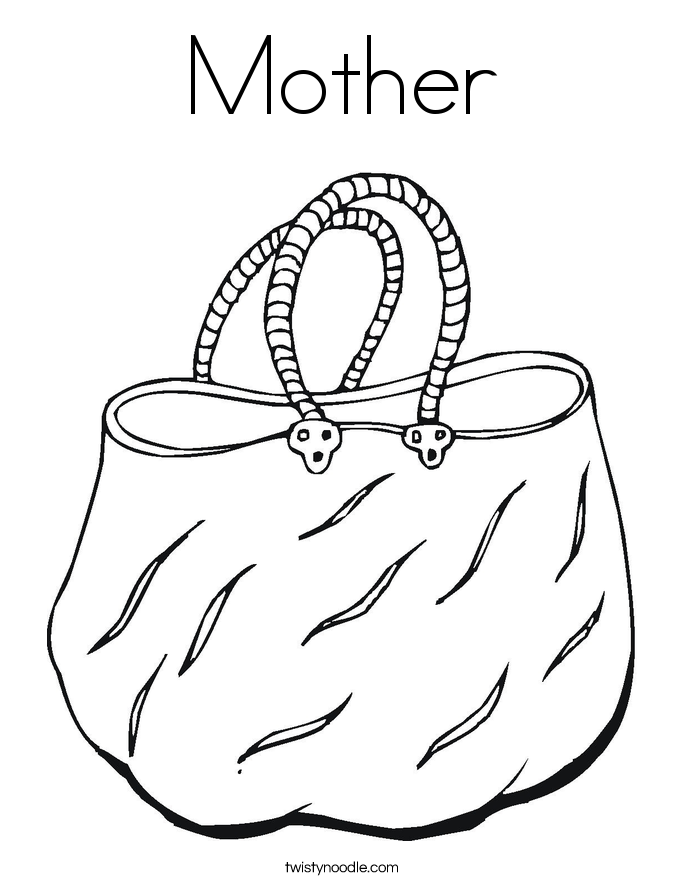 Mother Coloring Page - Twisty Noodle